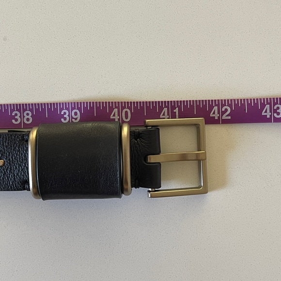 All Saints Black Leather Belt - Picture 11 of 11